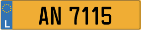 Trailer License Plate